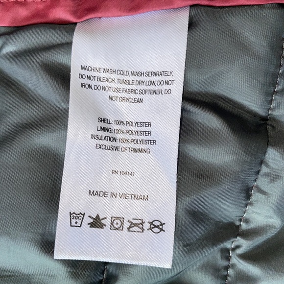 Alpine Design Explorer Puffer Jacket Light Weight  Packable Outdoors Maroon XS - Picture 5 of 6